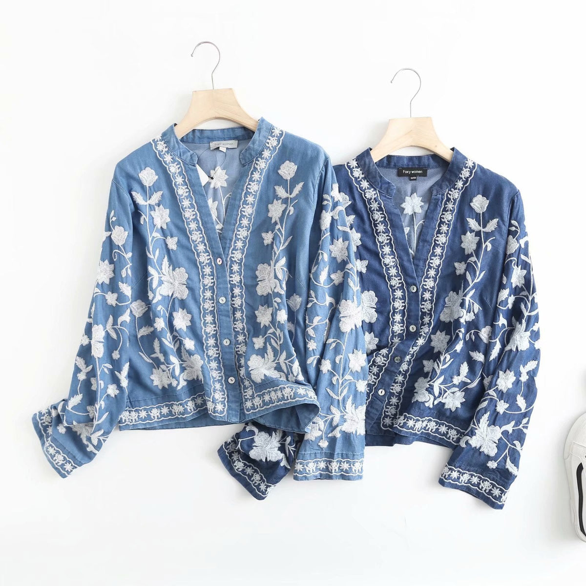 Cárdigan Boho Denim Bloom