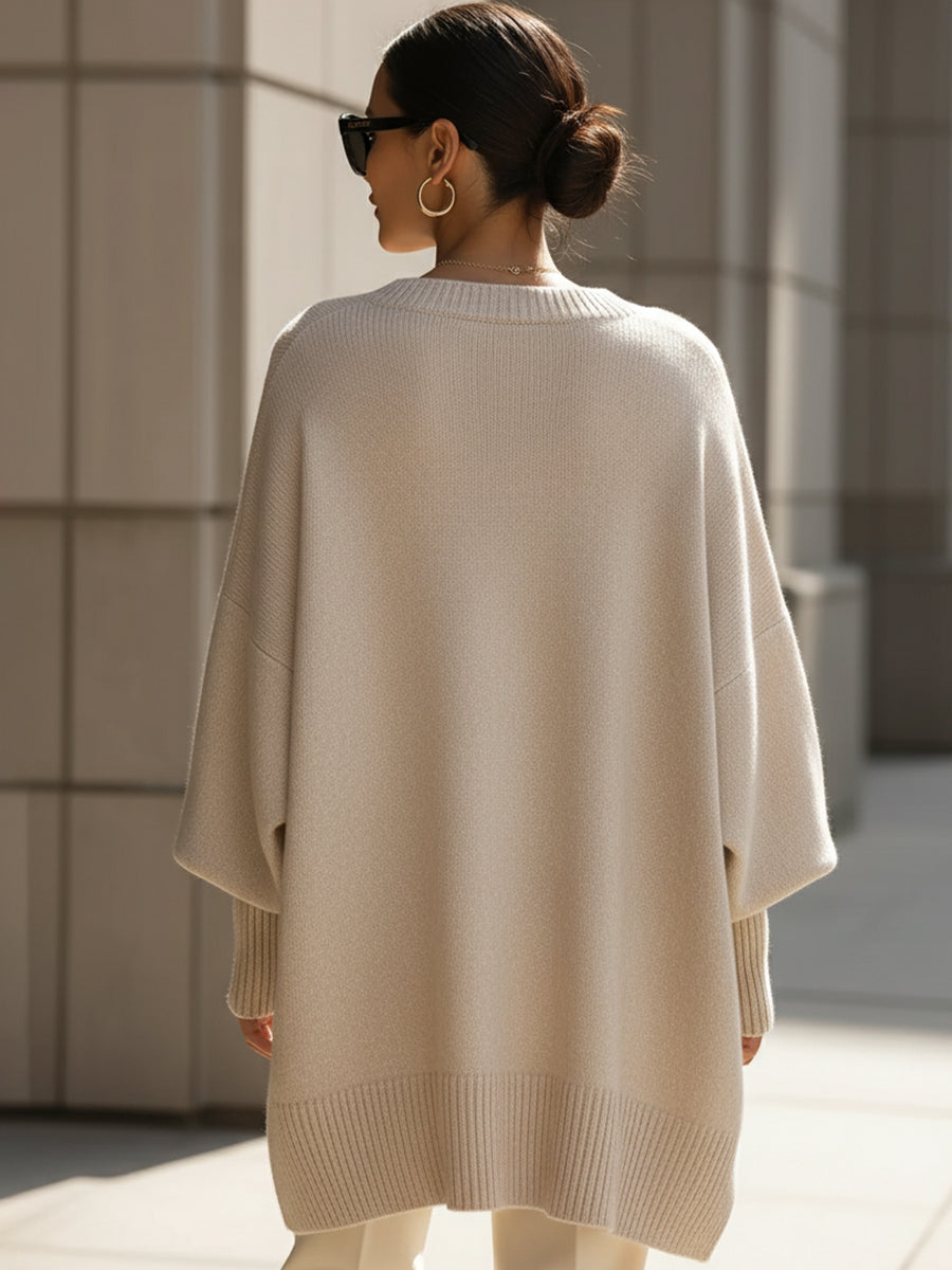 Lucinda | El poncho de punto ligero con un estilo elegante y desenfadado
