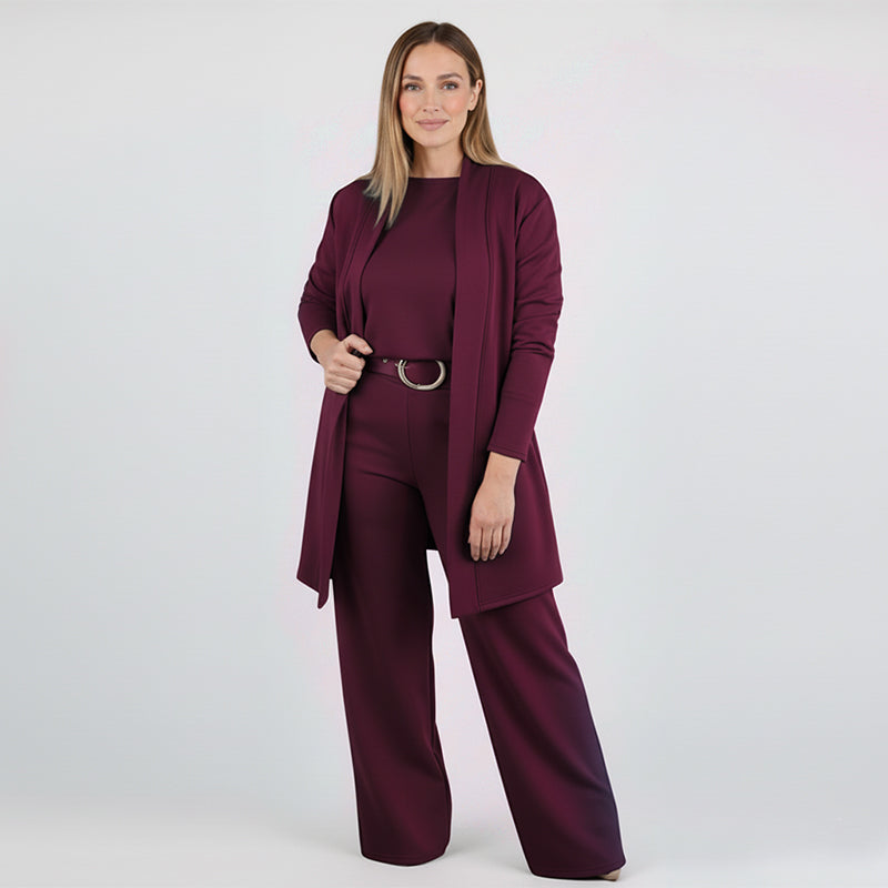 🍂 Conjunto Elegante  de 3 piezas: comodidad suave y estilo versátil