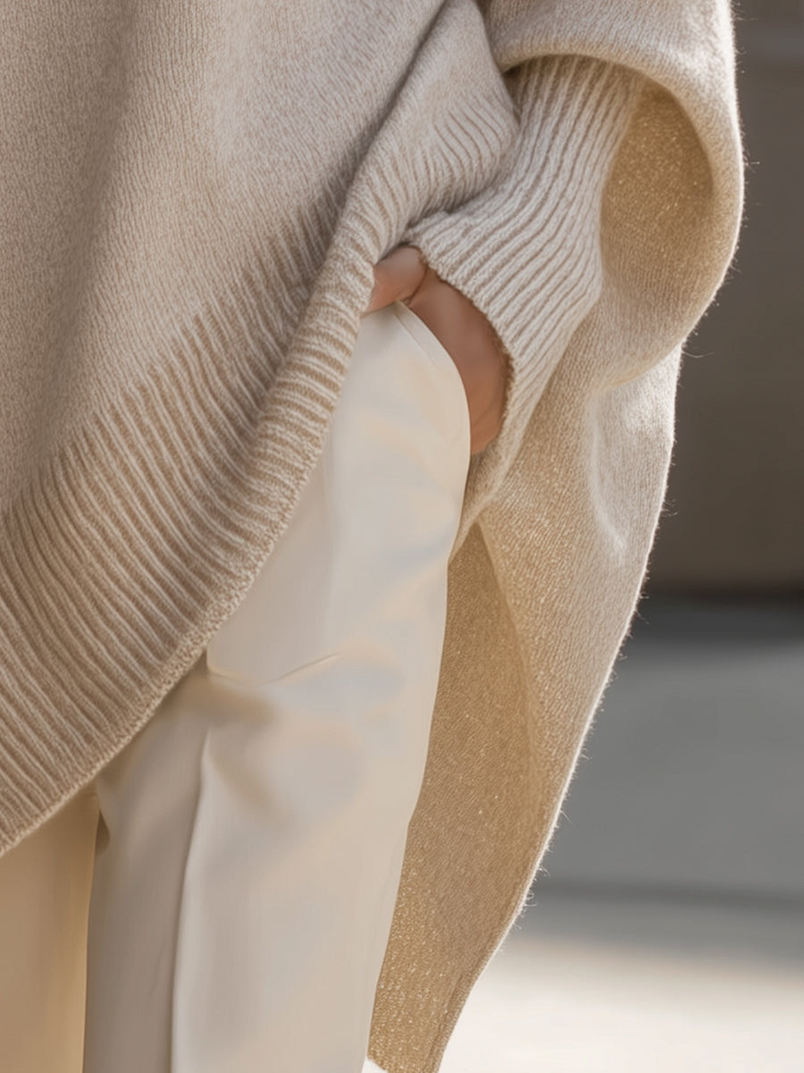 Lucinda | El poncho de punto ligero con un estilo elegante y desenfadado