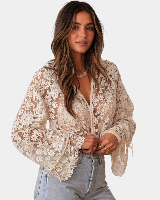 Beatrice | Elegante camisa bordada