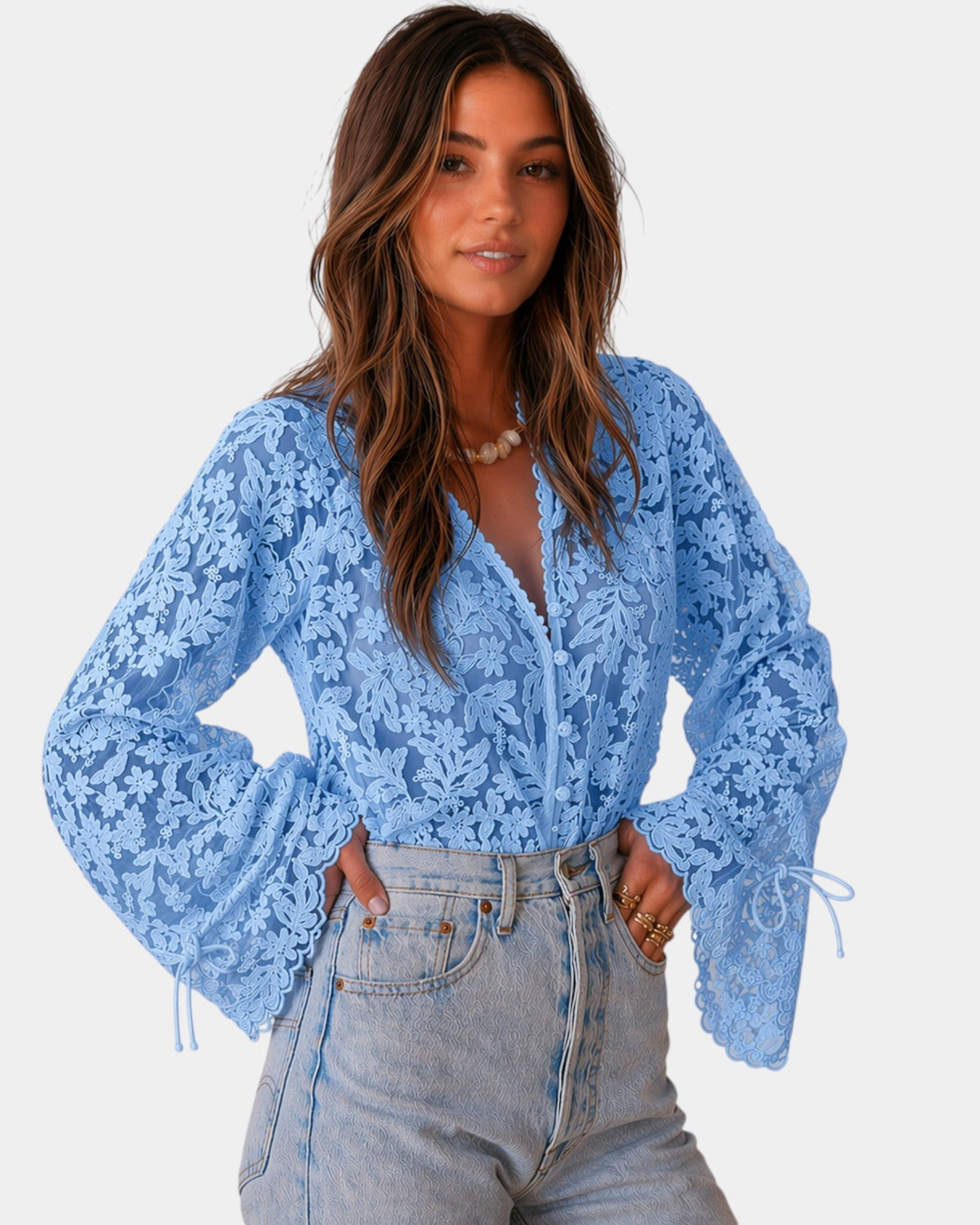Beatrice | Elegante camisa bordada