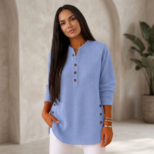 Nieves | Túnica Henley con botones