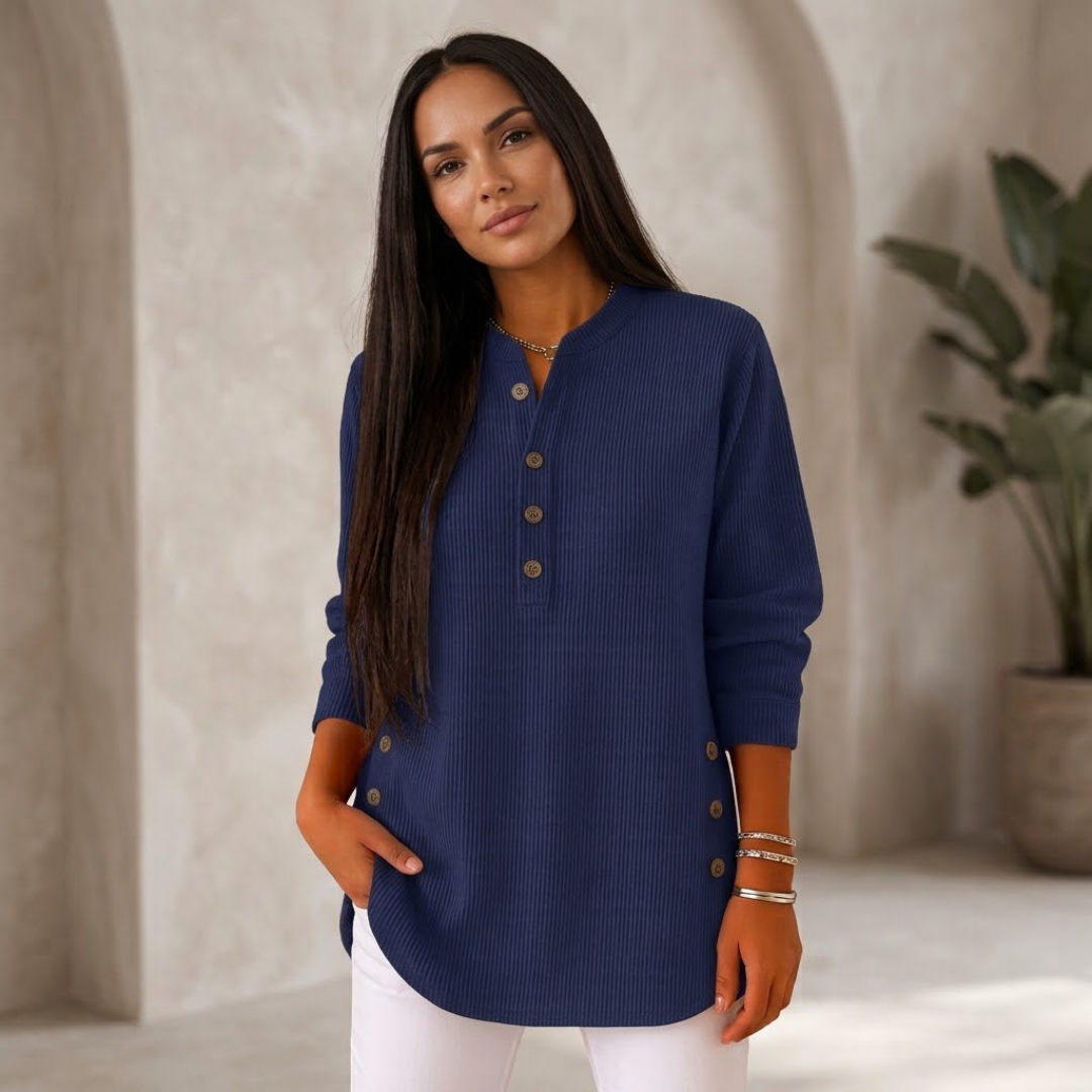 Nieves | Túnica Henley con botones
