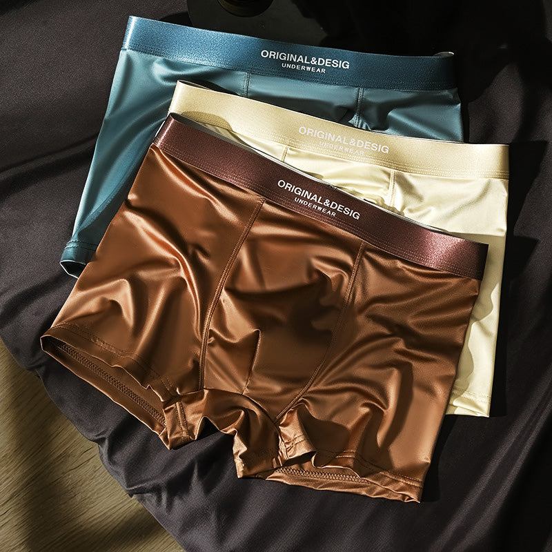 Conjunto de braguitas de seda «Platinum Ice»