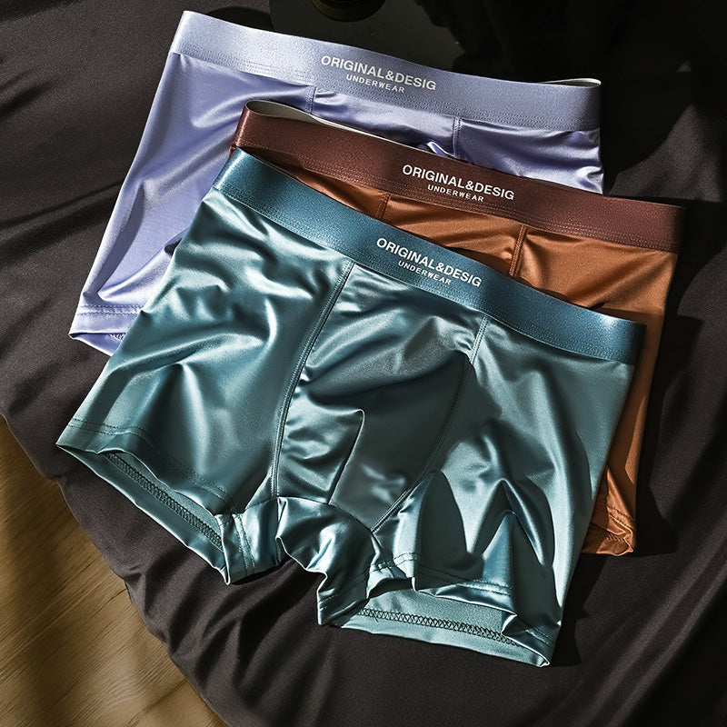 Conjunto de braguitas de seda «Platinum Ice»