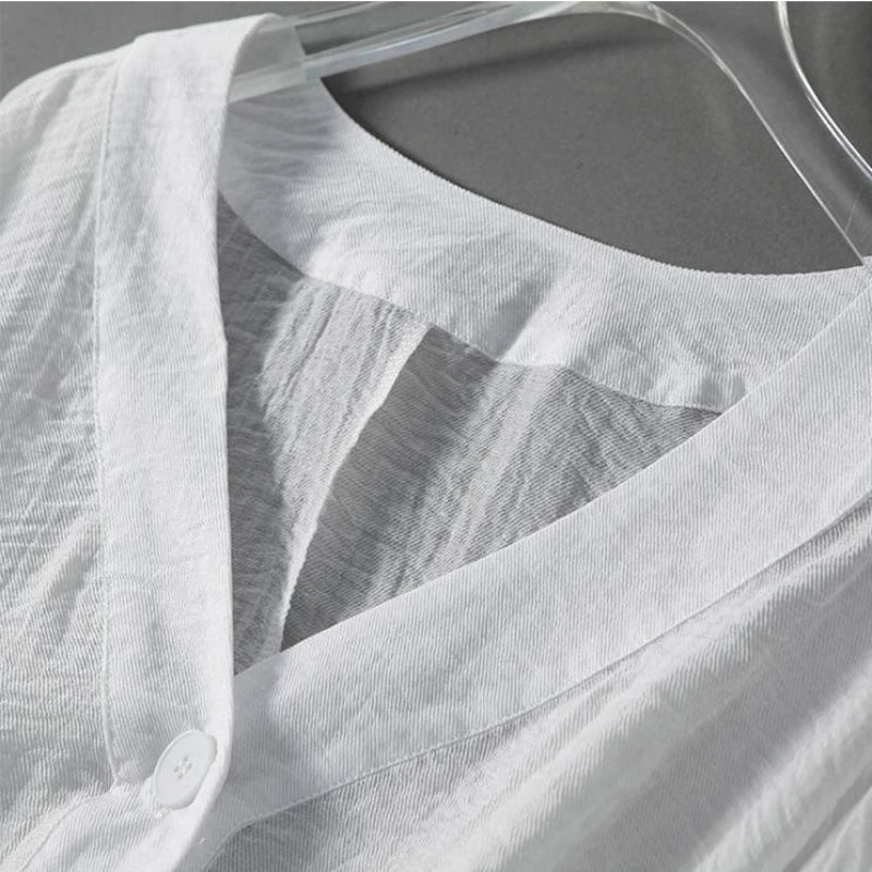 Blusa de lino Eliza Cloud