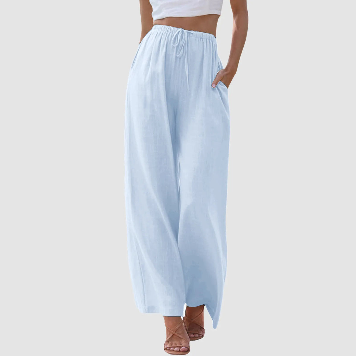 Varel | Pantalones cómodos de pierna ancha y cintura alta