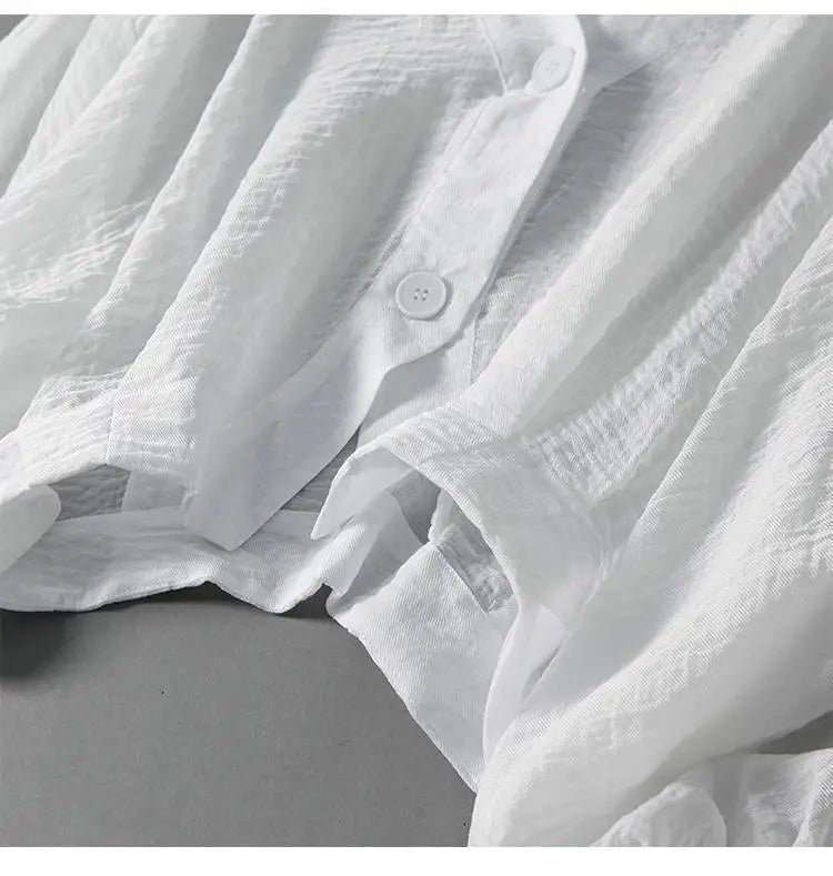 Blusa de lino Eliza Cloud