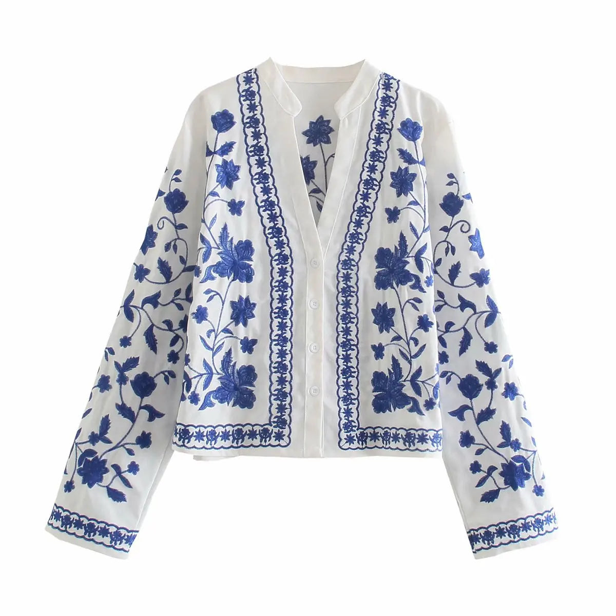 Cárdigan Boho Denim Bloom