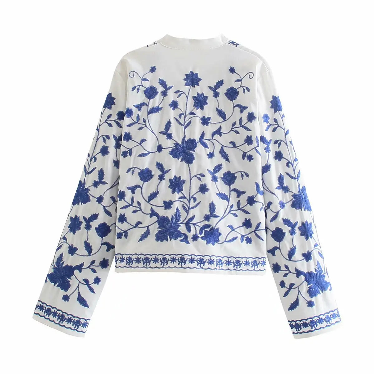 Cárdigan Boho Denim Bloom