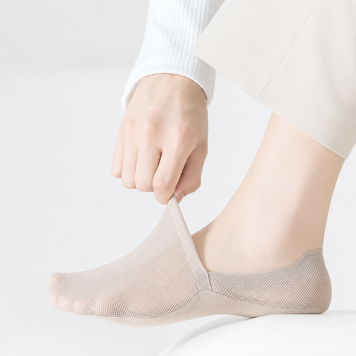 Calcetines invisibles transpirables antideslizantes